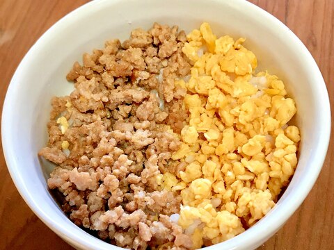 お弁当の定番？！2色そぼろ丼